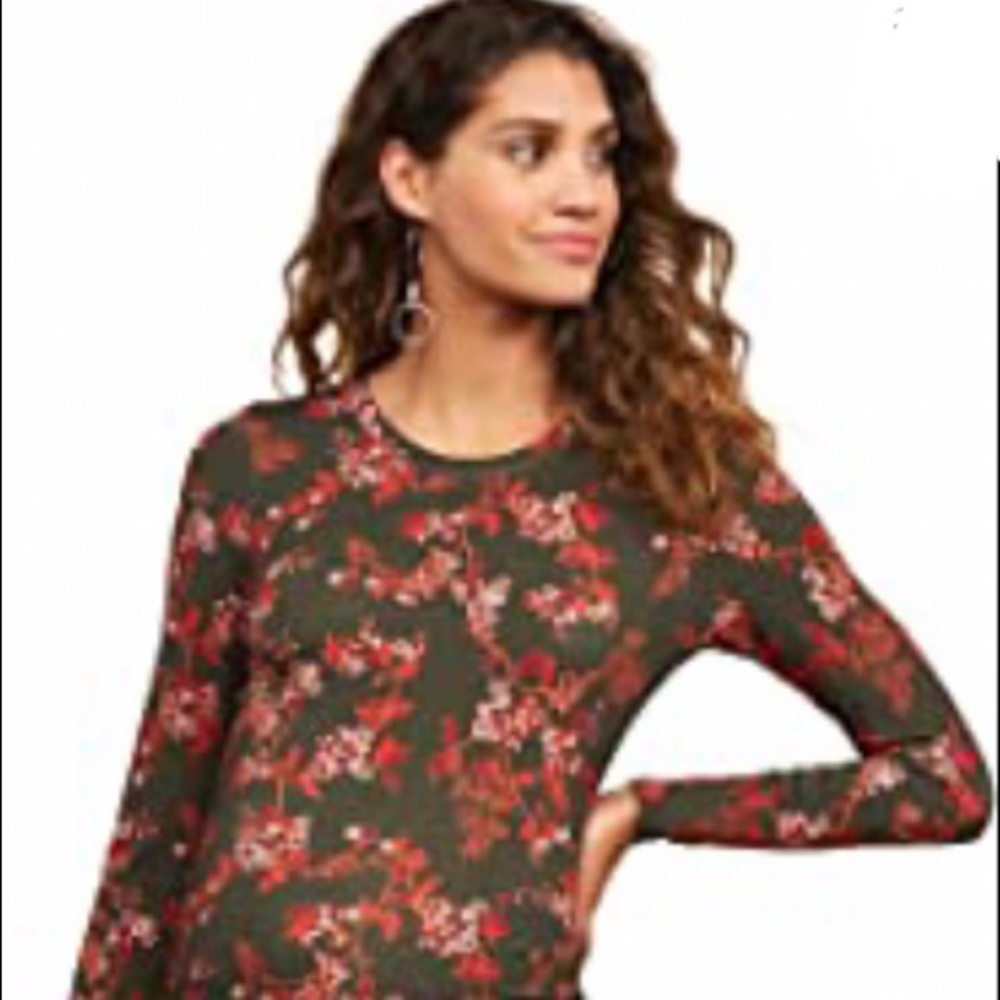 MOTHERHOOD Maternity Long Sleeve Maxi Dress